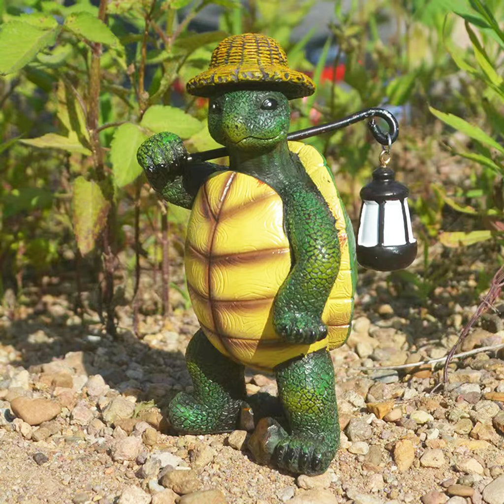 Tortoise Sculpture Art Turtle Statue Craft Ornaments Garden Animal Resin Figurine Decoration Outdoor Yard Home Spring Decoration