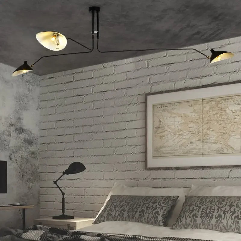 Mouille Ceiling Lamp Nordic Spider Light Led Iron Black Ceiling Light for Home Decor Industrial Decorative Living Room Led Light
