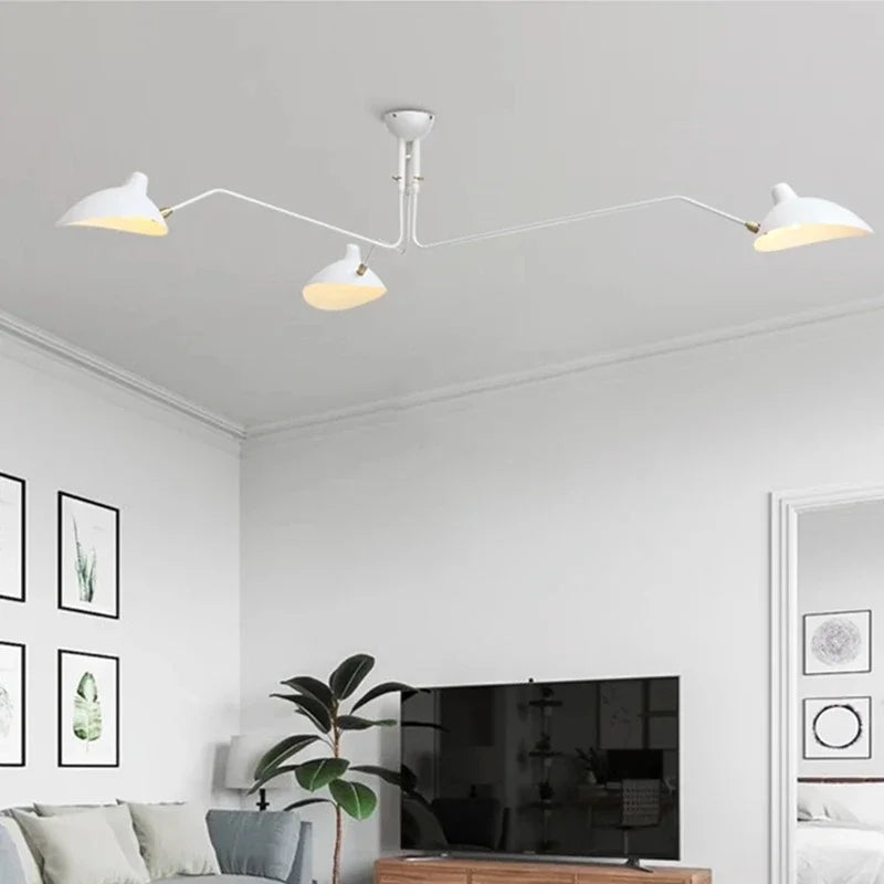 Mouille Ceiling Lamp Nordic Spider Light Led Iron Black Ceiling Light for Home Decor Industrial Decorative Living Room Led Light