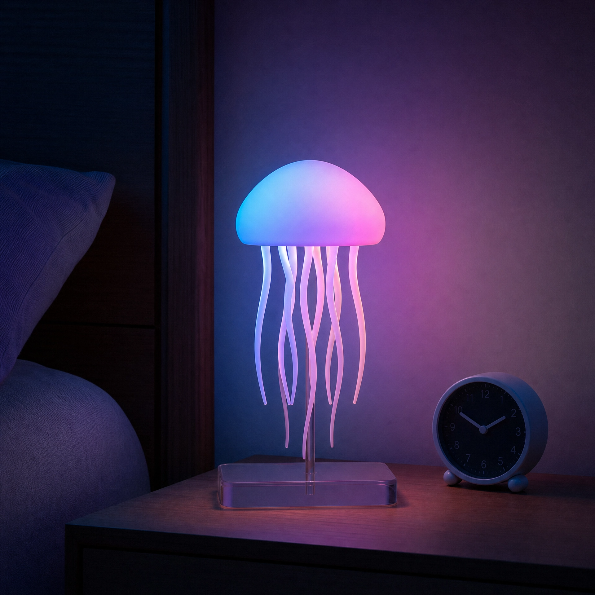 Color-Changing Jellyfish Mood Lamp, USB Rechargeable